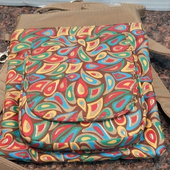 Vibrant Paisley Crossbody Bag and free wallet. - Picture 8 of 12